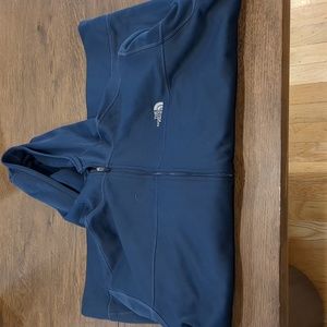 The North face hoodie with a zipper, zip up